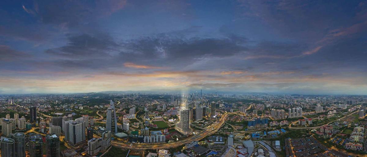 Kuala Lumpur skyline seen from Bangsar